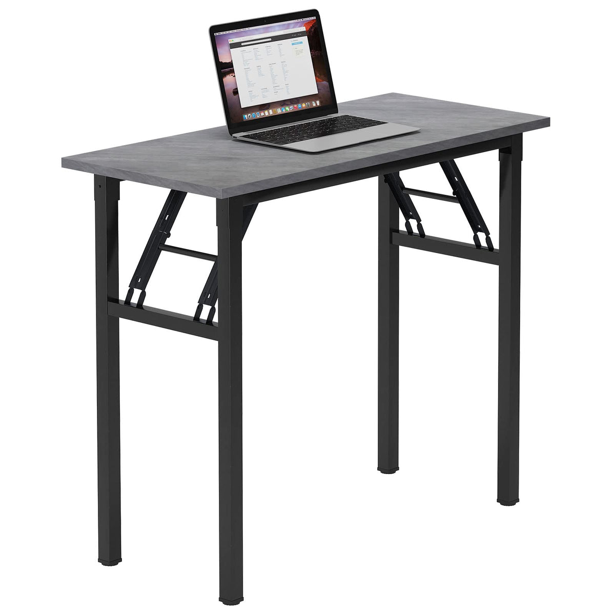 Need Small Computer Desk 31.5x15.7 Inch Folding Home Office Table Teak