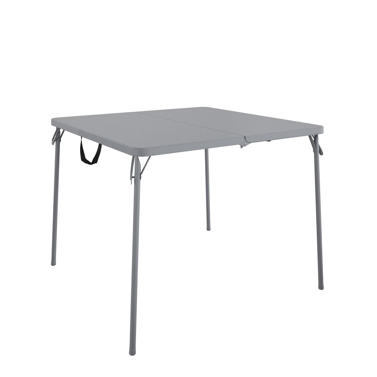 Cosco XL 38.5" Resin Fold-in-Half Card Table, Black, Wheelchair Accessible, Lightweight, Pinch-Free Locking System