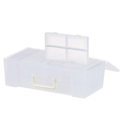 IRIS USA Photo Storage Box |Made in USA| 16 Cases - Clear