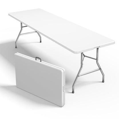 Sweetcrispy 6 FT Folding Picnic Table, Easy to Fold and Store