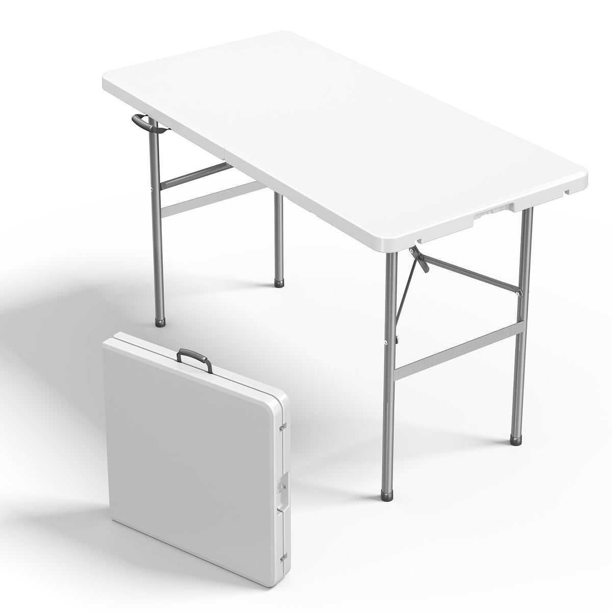 Sweetcrispy 6 FT Folding Picnic Table, Easy to Fold and Store