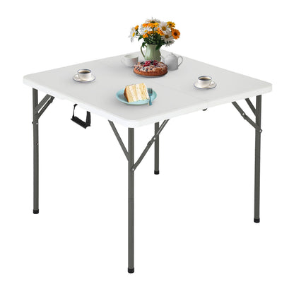 FDW | 34" Folding Table | White | Portable Plastic Table