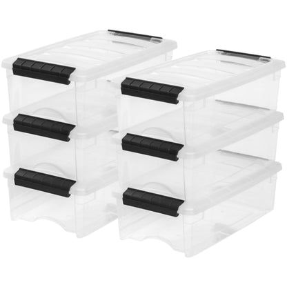 IRIS USA 4-Pack 40 Quart Storage Bins with Lids, Clear