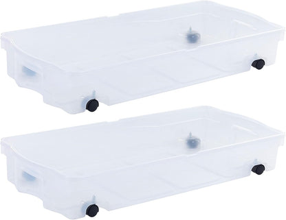 Rubbermaid Cleverstore 17 Qt Clear Storage Bins with Lids, 6 Pack