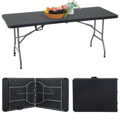 FDW | 34" Folding Table | White | Portable Plastic Table