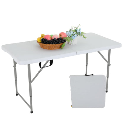 FDW | 6FT Folding Table | White | Portable Plastic Table