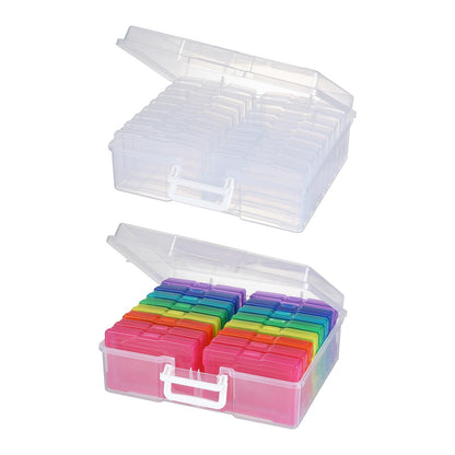 novelinks Photo Storage Boxes with Handle, Photo Organizers and Storage
