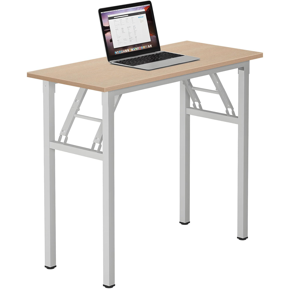Need Small Computer Desk 31.5x15.7 Inch Folding Home Office Table Teak