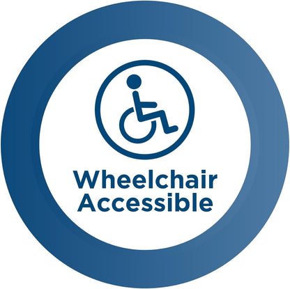 Cosco XL 38.5" Resin Fold-in-Half Card Table, Black, Wheelchair Accessible, Lightweight, Pinch-Free Locking System