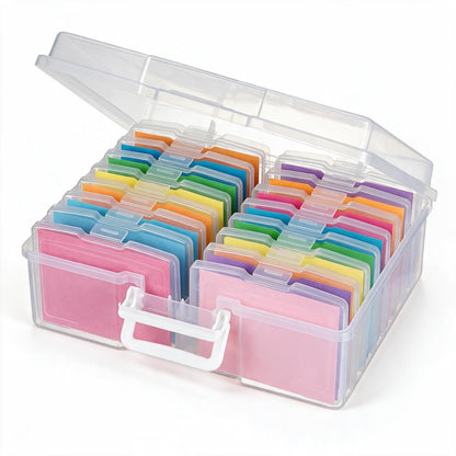 novelinks Photo Storage Boxes with Handle, Photo Organizers and Storage