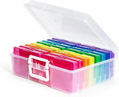 novelinks Photo Storage Boxes with Handle, Photo Organizers and Storage