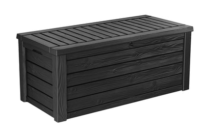 Keter Westwood Outdoor Storage Deck Box, 150 Gallon, Dark Grey