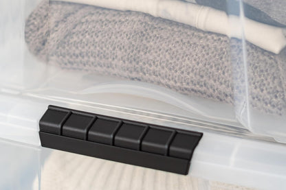 IRIS USA 4-Pack 40 Quart Storage Bins with Lids, Clear