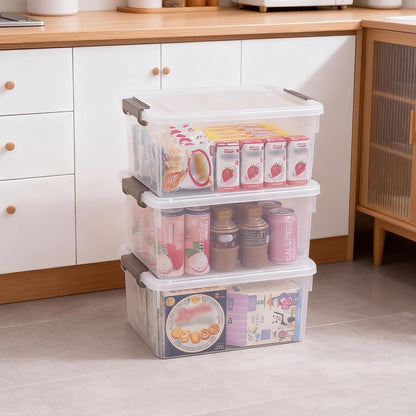 Citylife 17 QT Clear Storage Bins with Lids 1 Pack Plastic Storage Bins