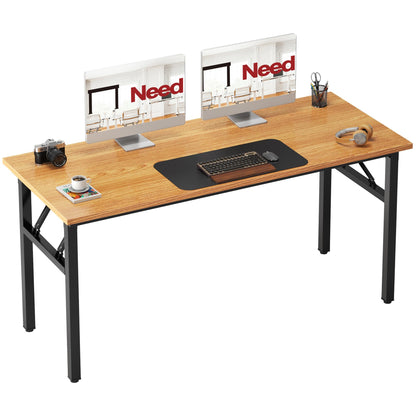 Need Small Computer Desk 31.5x15.7 Inch Folding Home Office Table Teak