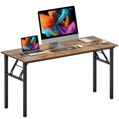 Need Small Computer Desk 31.5x15.7 Inch Folding Home Office Table Teak