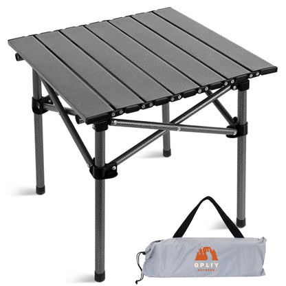 Opliy Portable Folding Camping Table for 2-4 Persons Aluminum Collapsible Table Lightweight with Carry Bag for Camping, Hiking, Picnics, BBQ, Beach Trips & Tailgating