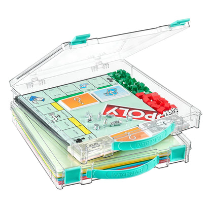 Vtopmart 4 Pack 6 Qt Plastic Storage Bins with Lids, Clear Sensory Bins